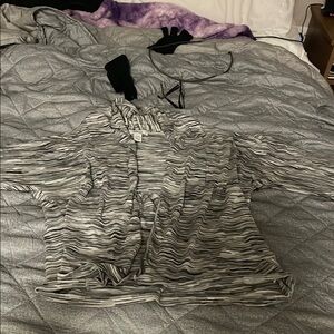 Stylish Gray Women's Top